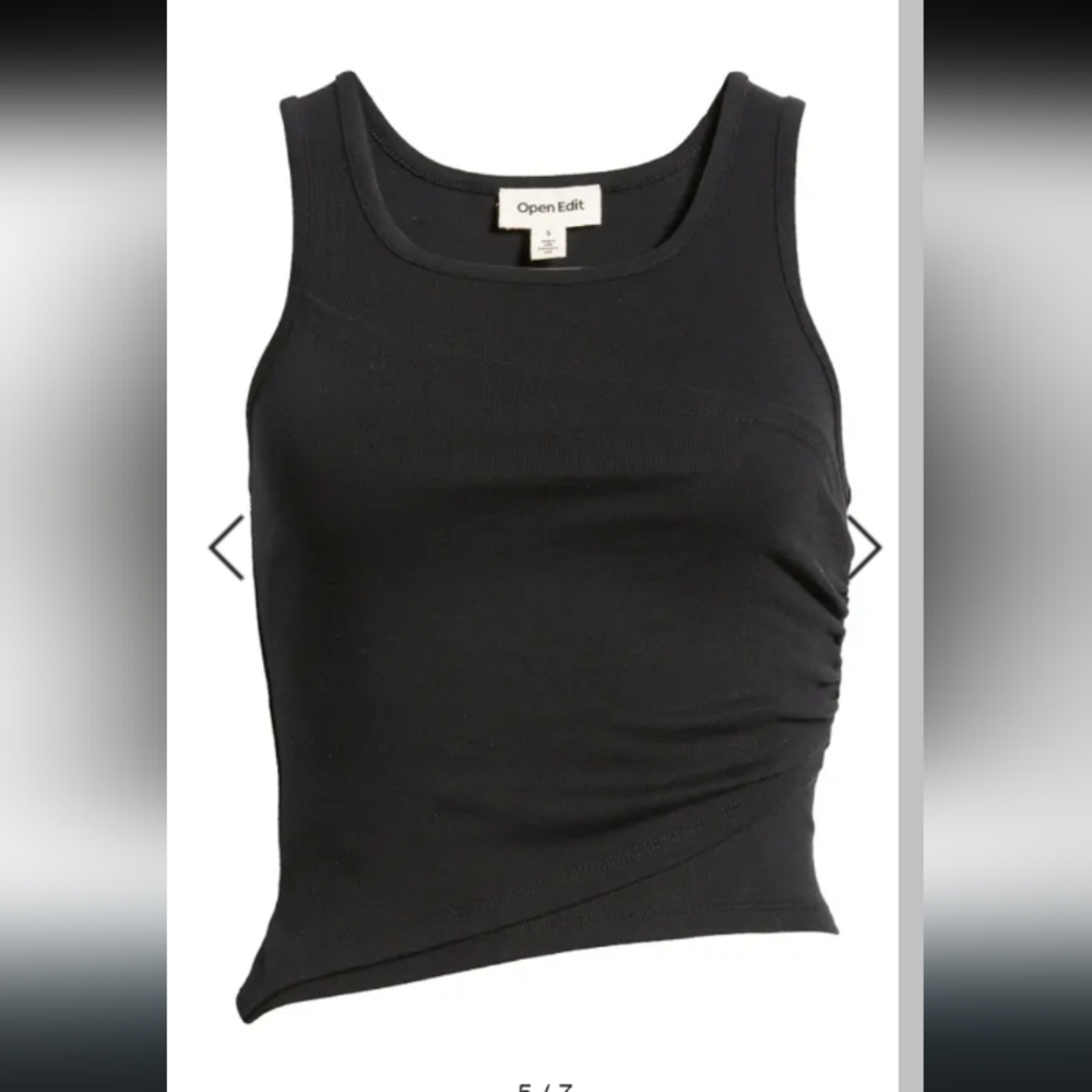 OPEN EDIT gathered layerd tank